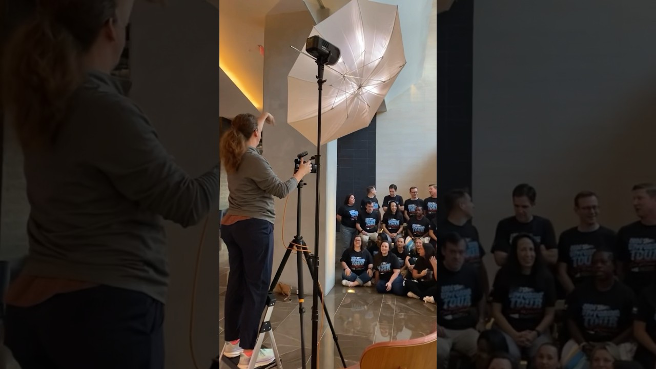 GROUP PHOTO BTS | a few tips on how to photograph large groups!  #happyheadshotgal #planotx