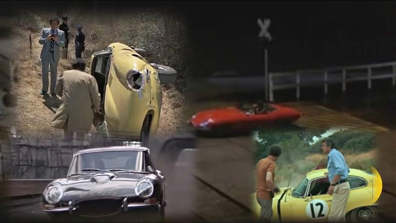 30 years of Jaguar E-types crashed in movies, TV