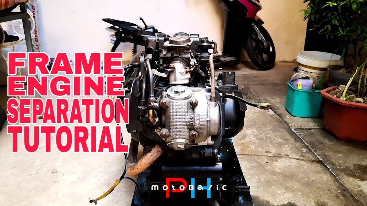 FRAME AND ENGINE SEPARATION (YAMAHA MIO SPORTY)