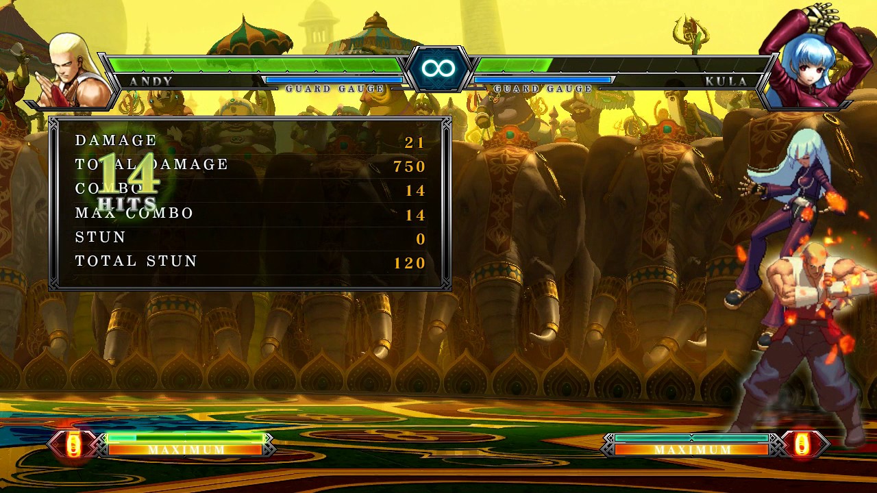 KOF XIII - Andy Bogard 100% Combo (Feat. Kula Neomax Bug)