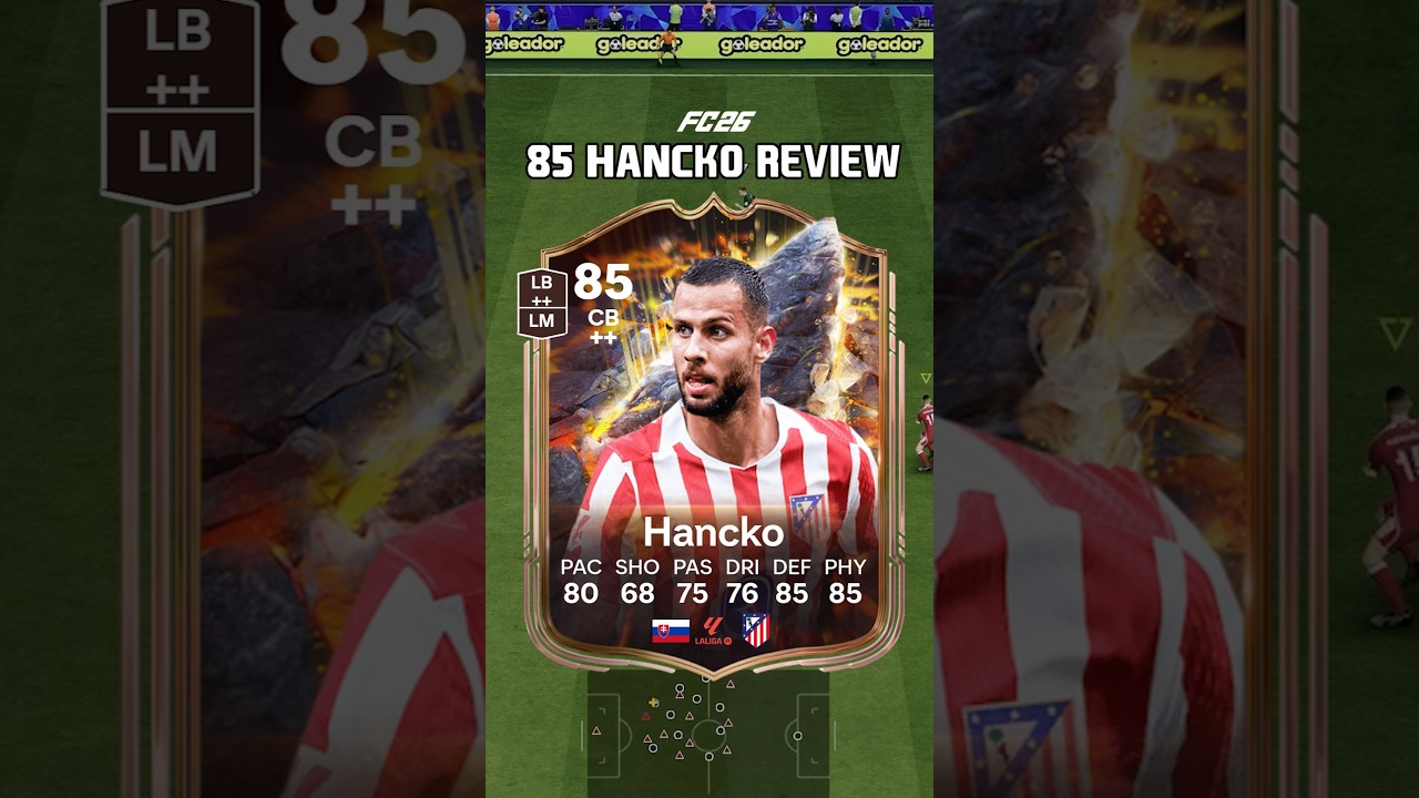 85 Hancko Review in EA FC 26, he's rock solid 😎 #shorts #short #fc26 #eafc26 #hancko #cornerstones