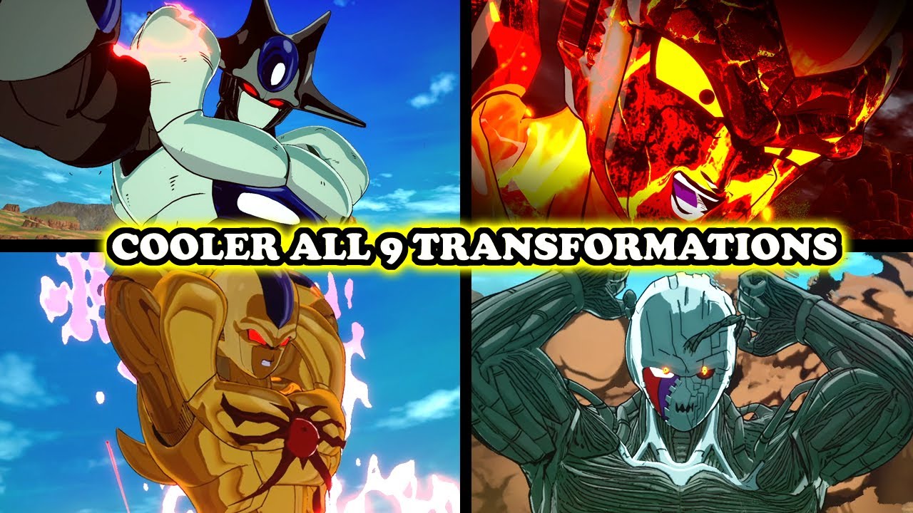 Cooler All 9 Transformations (5th-Metal-Golden-Black-Hell-Golden Metal -CORE) DB Sparking! Zero Mods