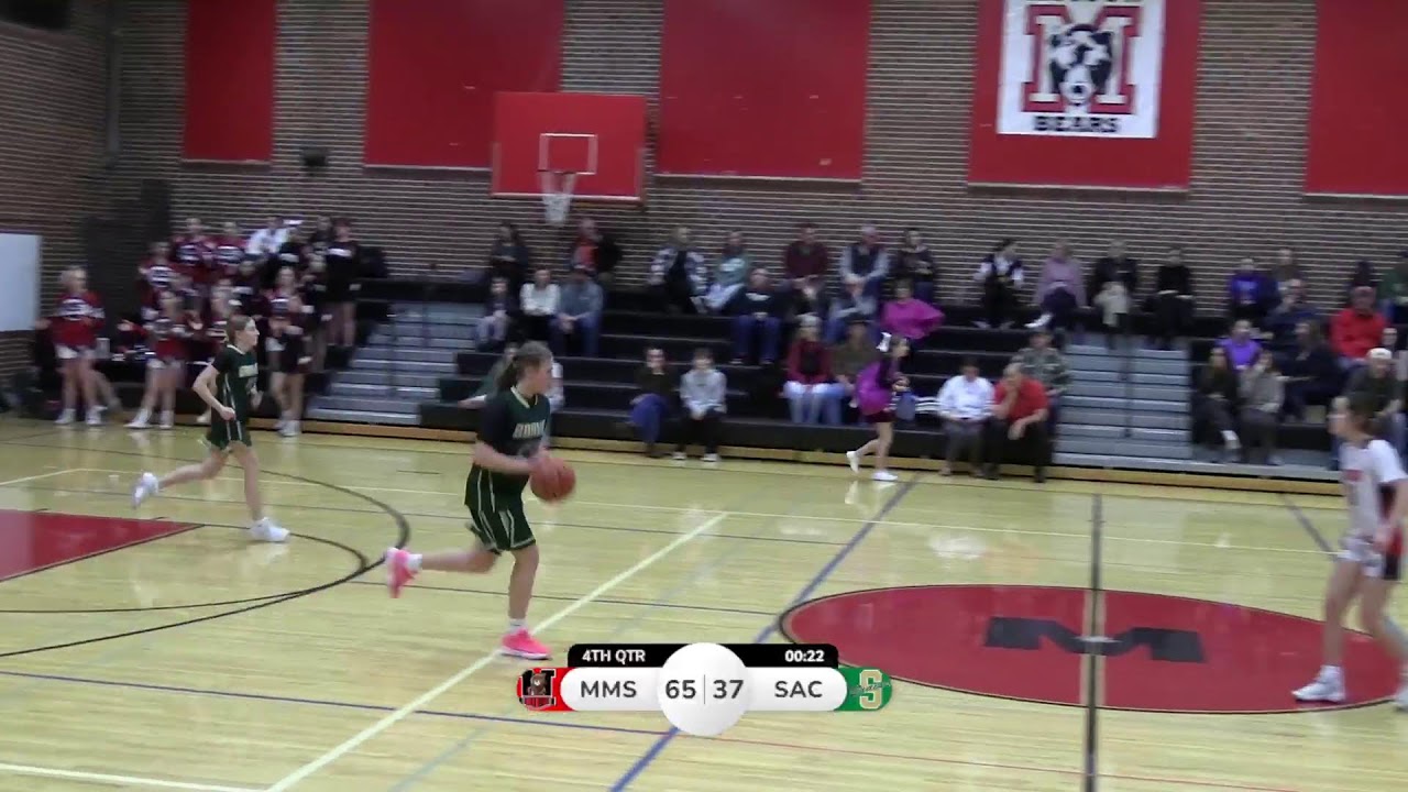 MMS 7th and 8th Girls A basketball game vs. Sacajawea Middle School