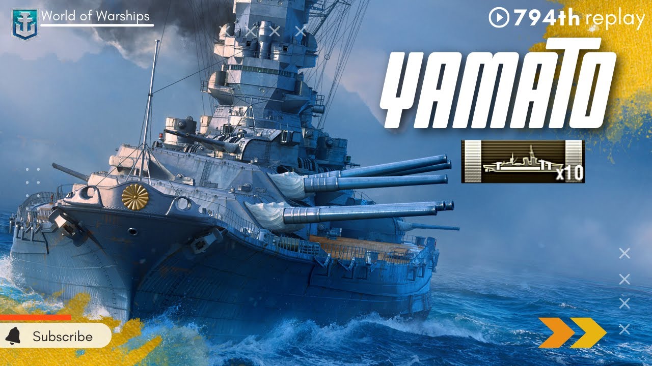 YAMATO RECORD SALVO DAMAGE | World of Warships Replay