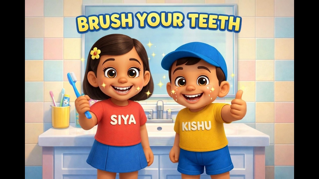 Brush Your Teeth Song 🪥 | Morning Routine for Kids | Siya & Kishu