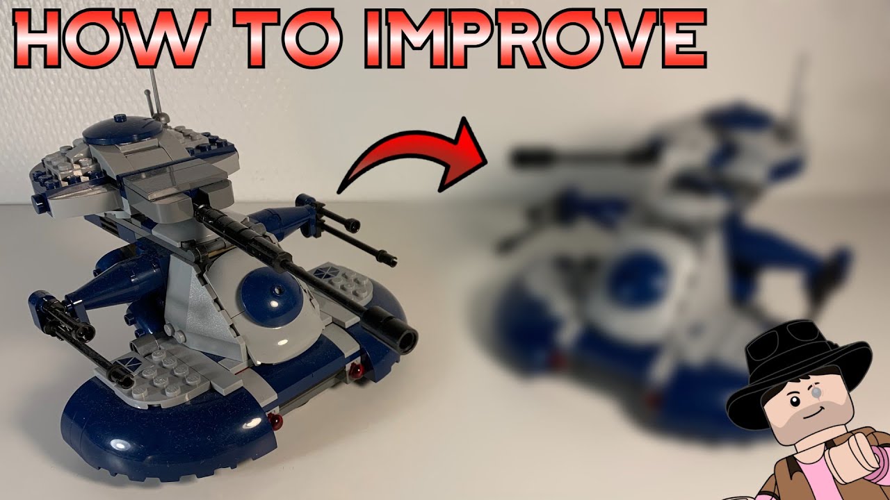 How to Improve LEGO Star Wars 75283 Armored Assault Tank (AAT) Without Any Extra Pieces (Almost)!