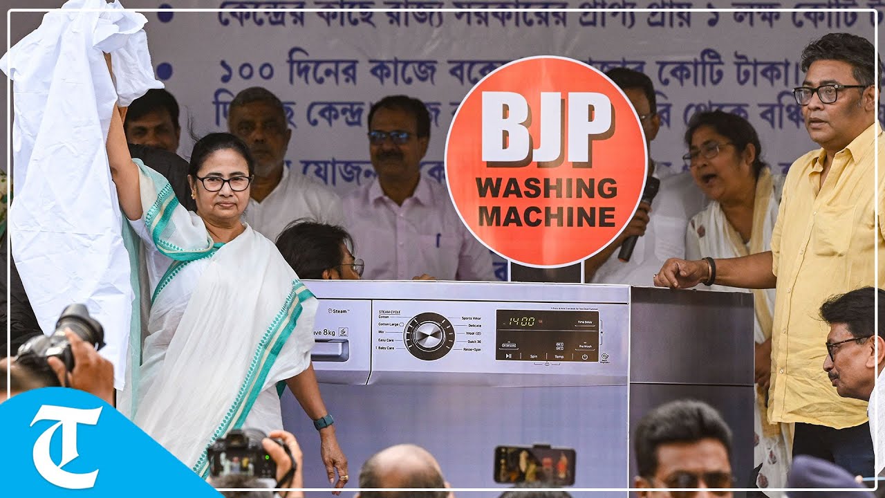 Mamata Banerjee launches 'Washing Machine BJP' campaign, starts two-day dharna against Centre