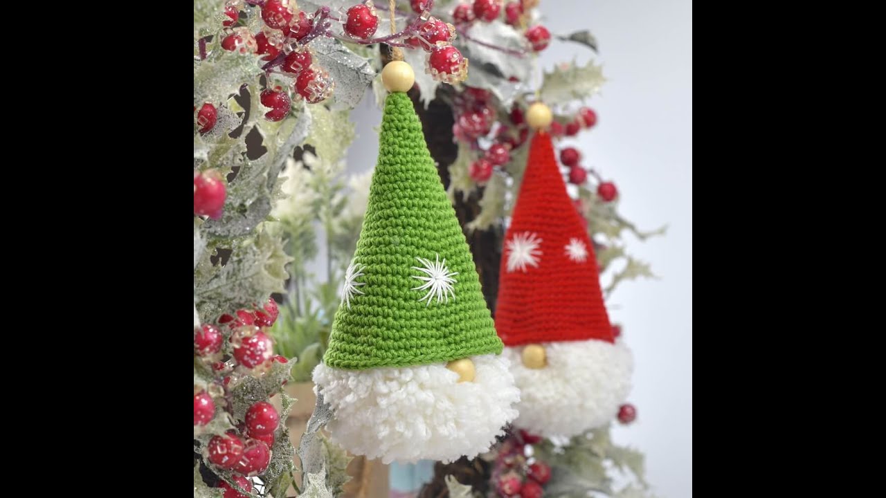 Crochet Christmas Tree Ornament (Pattern Highlights No Audio)