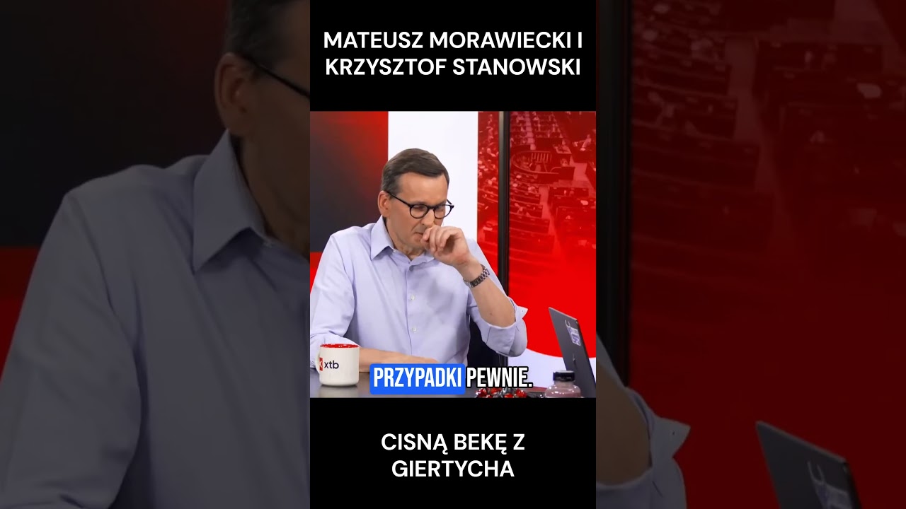 MORAWIECKI I STANOWSKI CISNĘ BEKĘ Z GIERTYCHA #shorts #śmieszne #humor