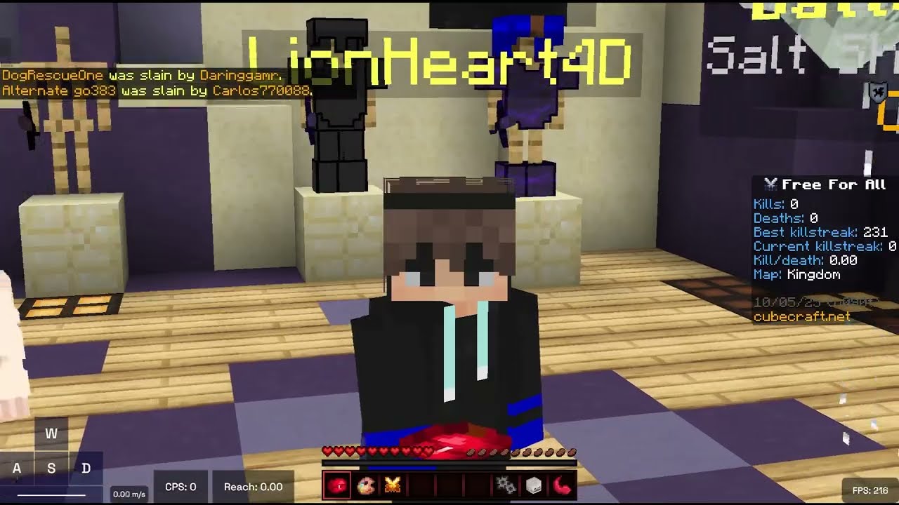 Cubecraft FFA Gameplay with Voice