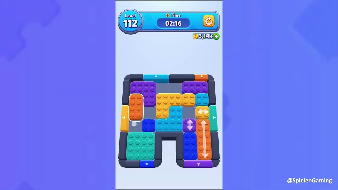 Color Block Jam Level 112 Solution Walkthrough