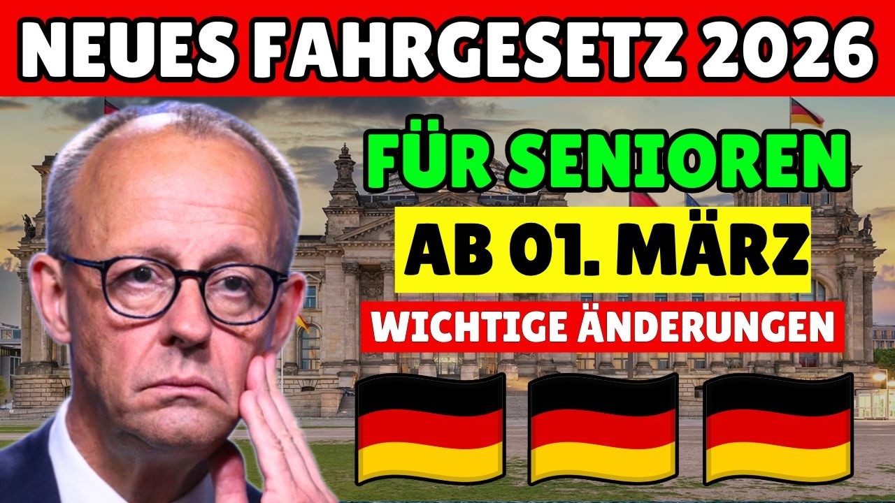 💥 Neues Fahrgesetz 2026 – Wichtige Änderungen für Senioren ab 1. März!