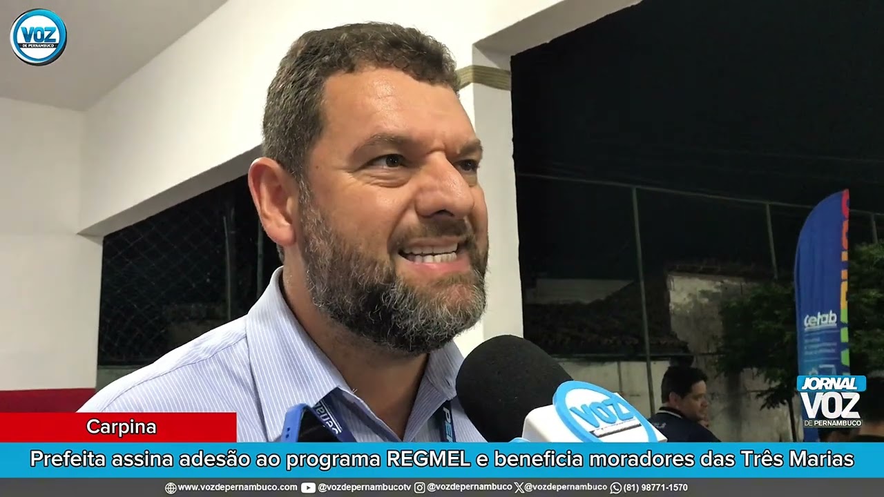 Paulo Fernando da CEHAB sobre REGMEL em Carpina - 11-03-2026