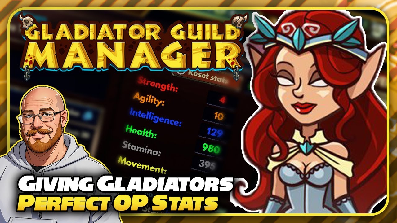 Giving Gladiators PERFECT OP STATS!! | Gladiator Guild Manager | 04