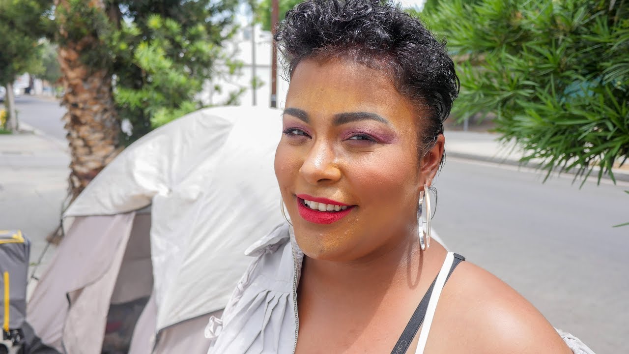Homeless Woman's 4th Invisible People Interview in 2 Years; Los Angeles Why Is Arien Still Homeless?