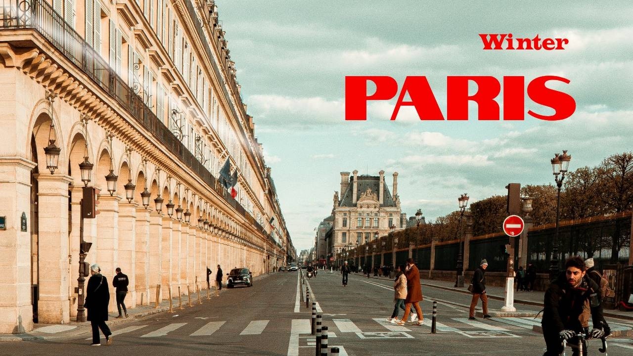 Cinematic Paris in 4K – Snowy Winter