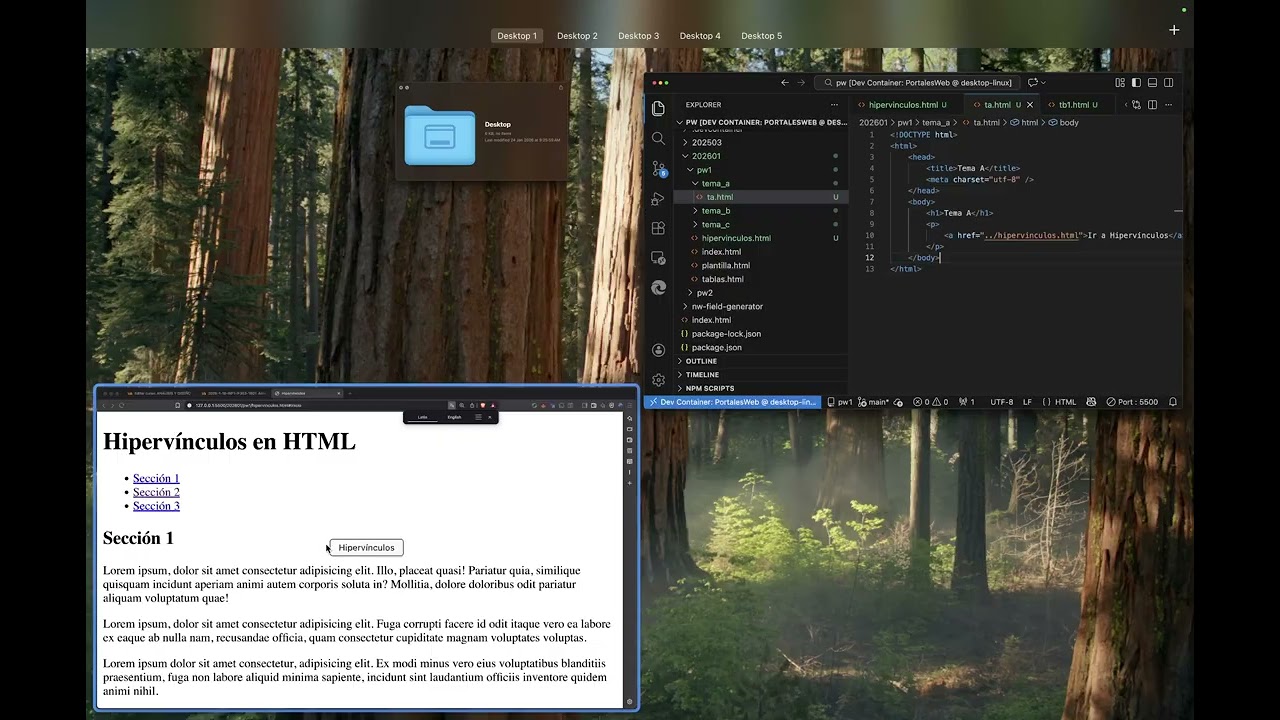 Hipervínculos en HTML