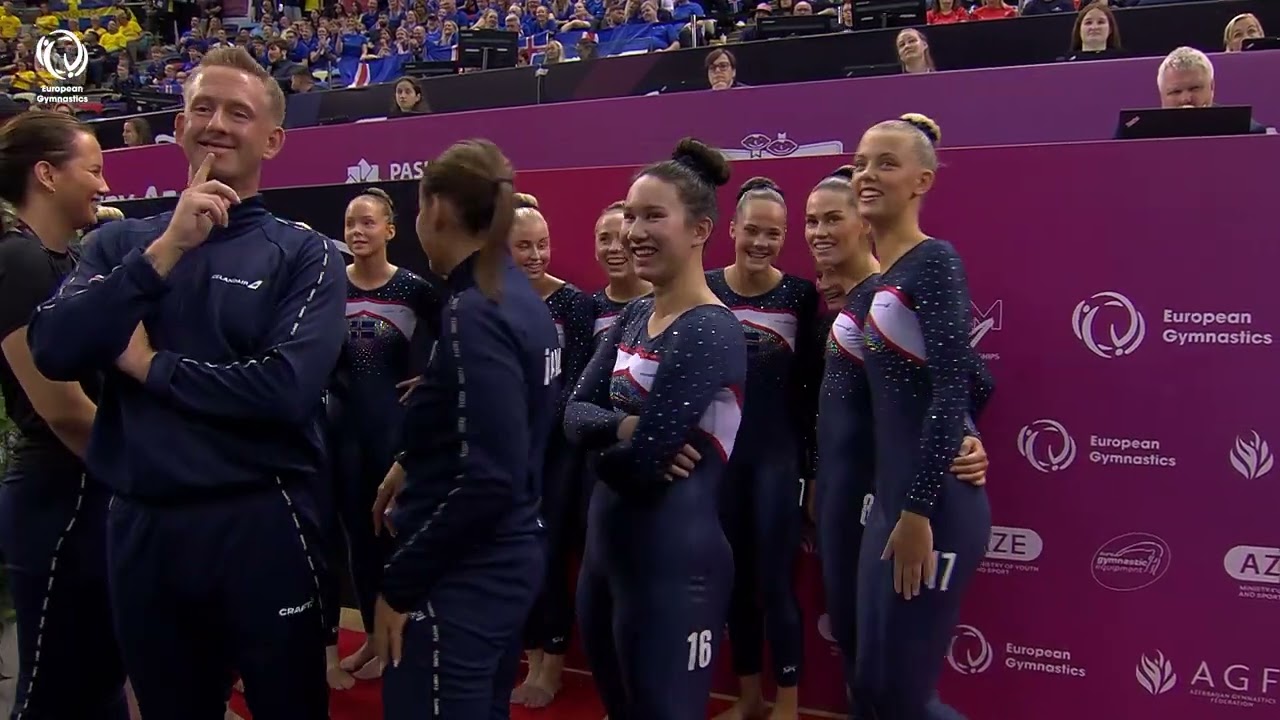 Iceland - 2024 TeamGym European bronze medallists, junior women's team