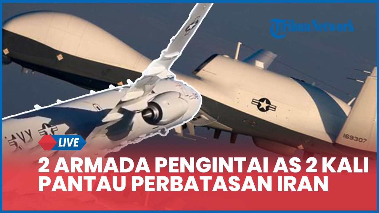 Genting, 2 Armada Pengintai AS 2 Kali Pantau Perbatasan Iran, Terbang Melingkar di Atas Selat Hormuz