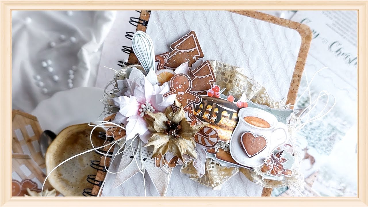 Przepiśnik scrapbooking - zeszyt na przepisy własnej roboty - scrapbooking DIY