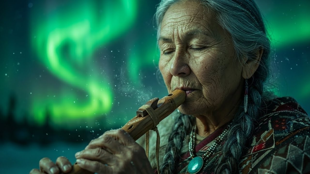 Native American Sleep Music 🌌 432Hz Aurora Borealis Lullaby