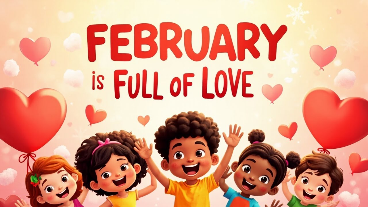 February Is Full of Love | Kids Song About Kindness, Friendship & Caring 💖