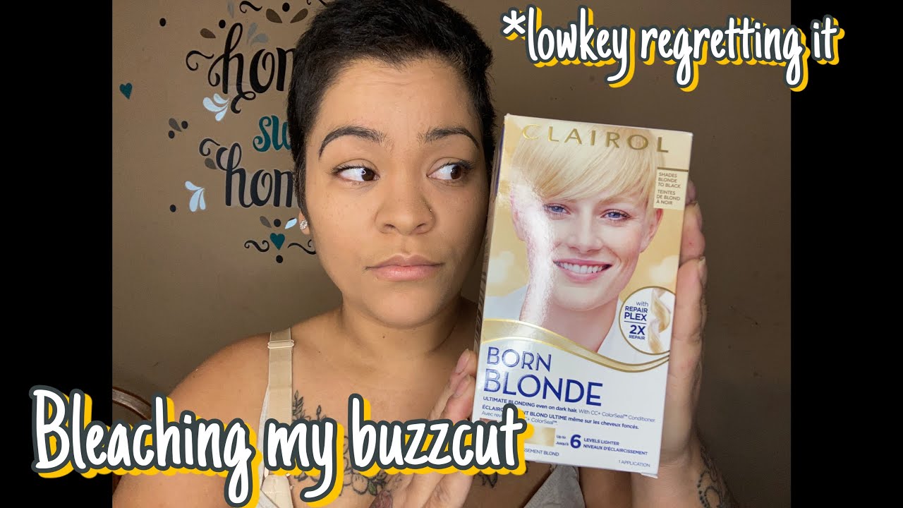 Bleaching my buzzcut at home! What have I done&hellip;? 😬😬😬