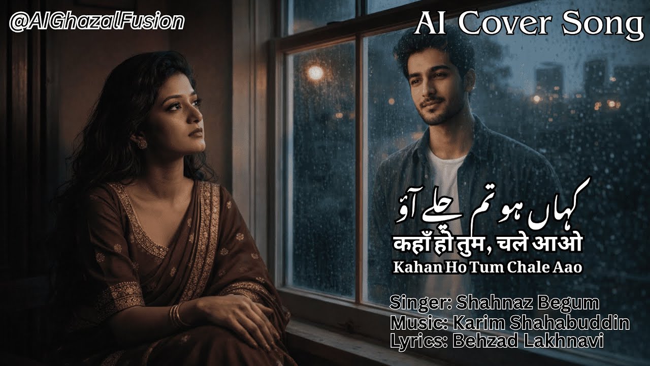 Kahan Ho Tum Chale Aao | AI Cover | Romantic Ghazal by Shahnaz Begum