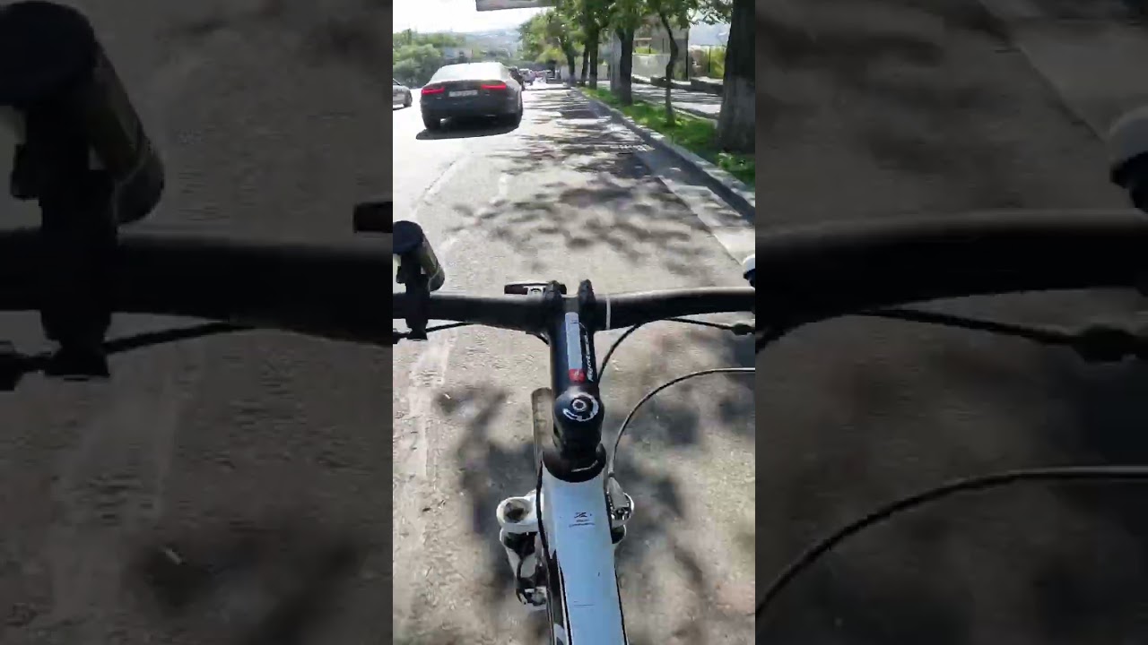 Cycling through Yerevan's streets #cycling #street #dangerous #discover #sunny