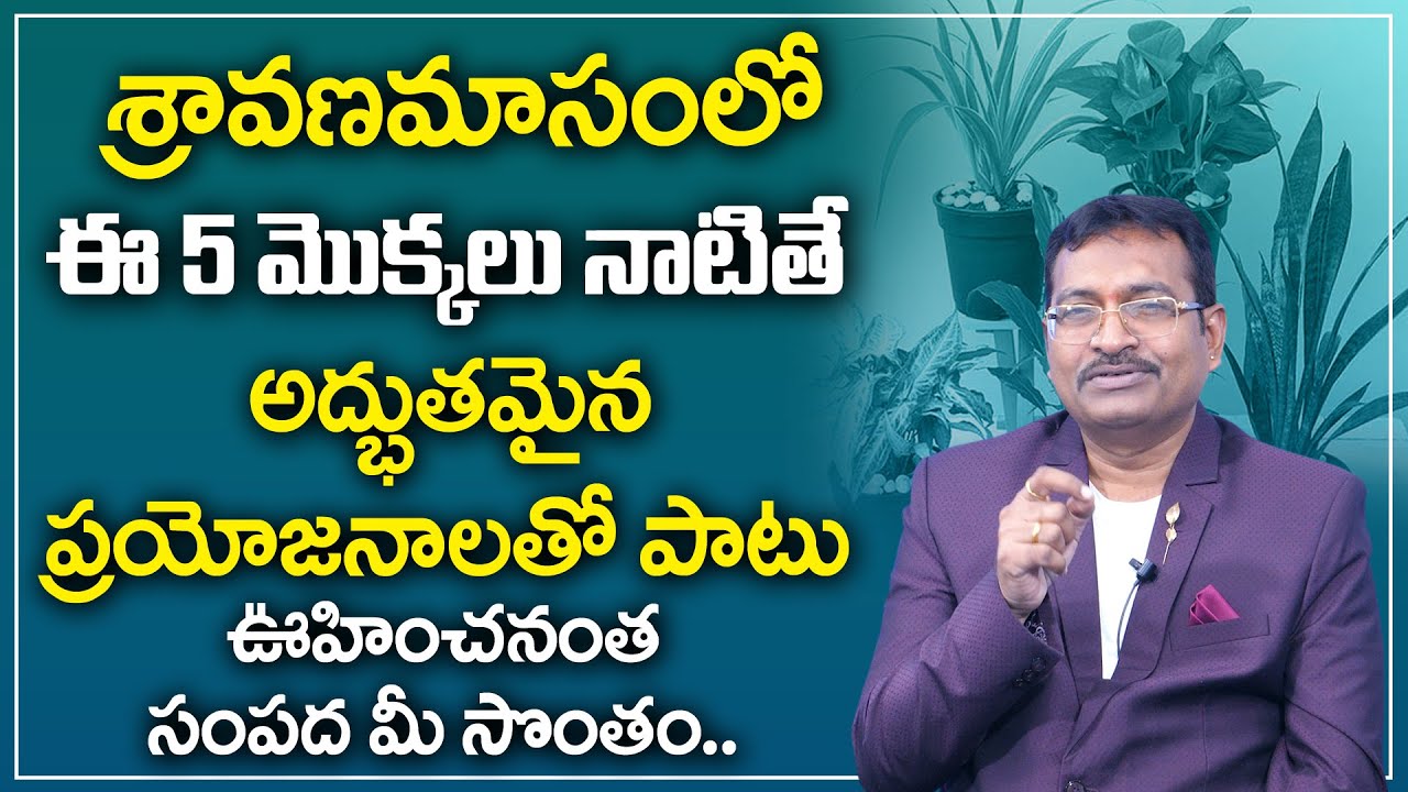 BVSS Reddy : శ్రావణమాసంలో ఎలాంటి మొక్కలు నాటాలి || Vedic Maha Vastu Tips || M Qube