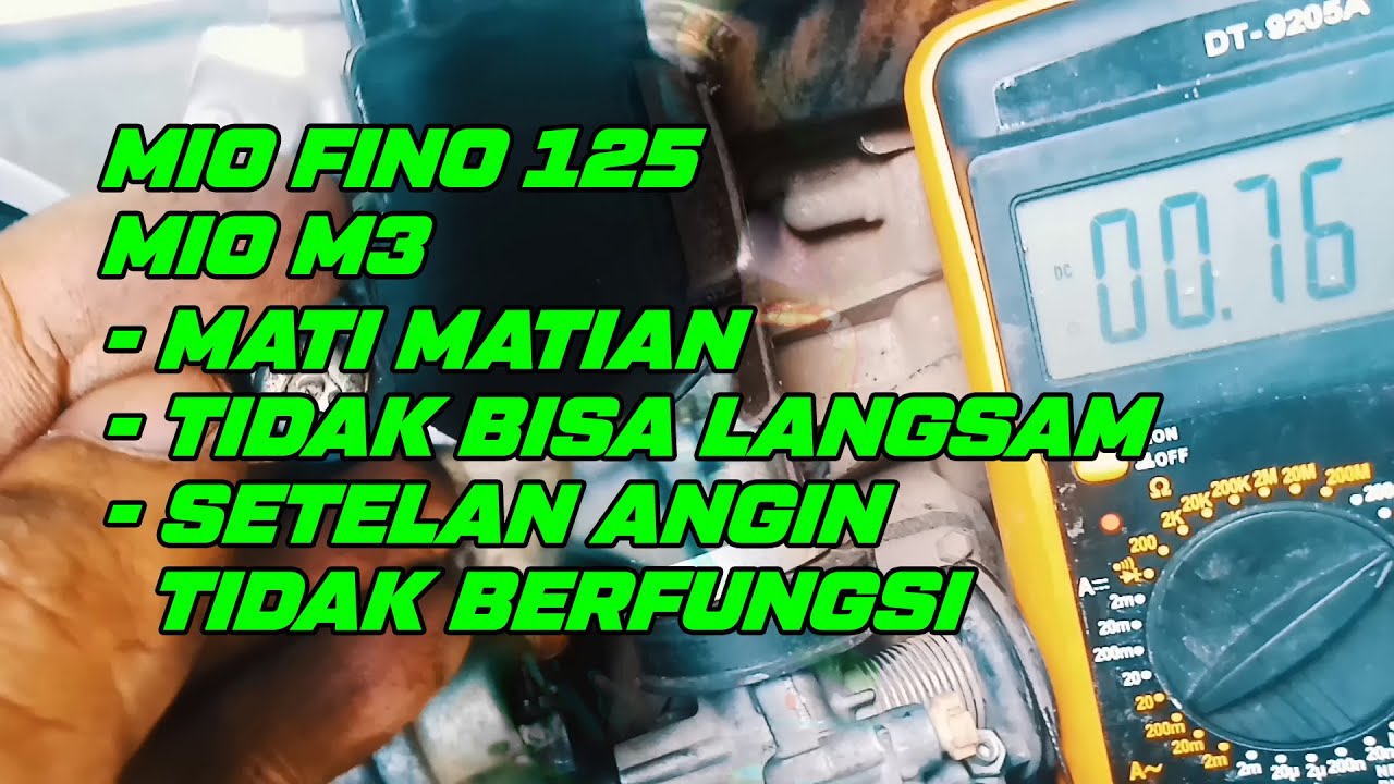 FINO 125 Mati Matian Sulit Stasioner langsam | Setting TPS Yamaha FINO 125 Tanpa Scanner