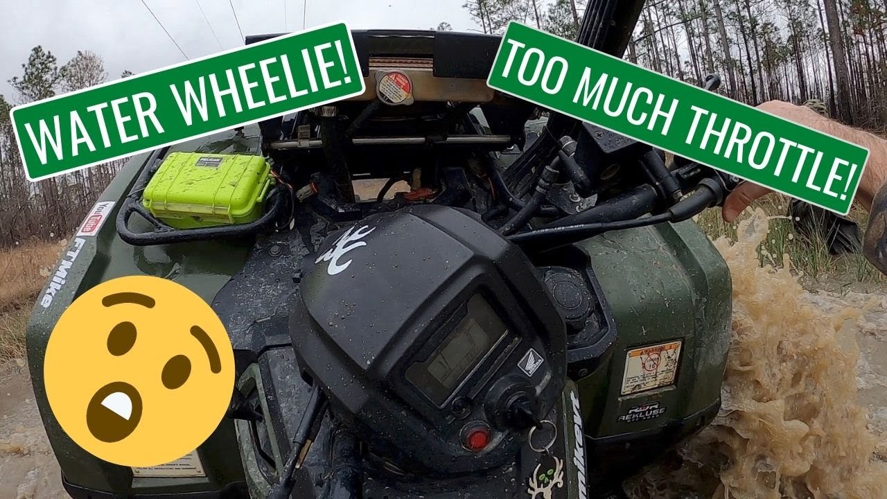 I ALMOST FLIPPED MY FOUR WHEELER!