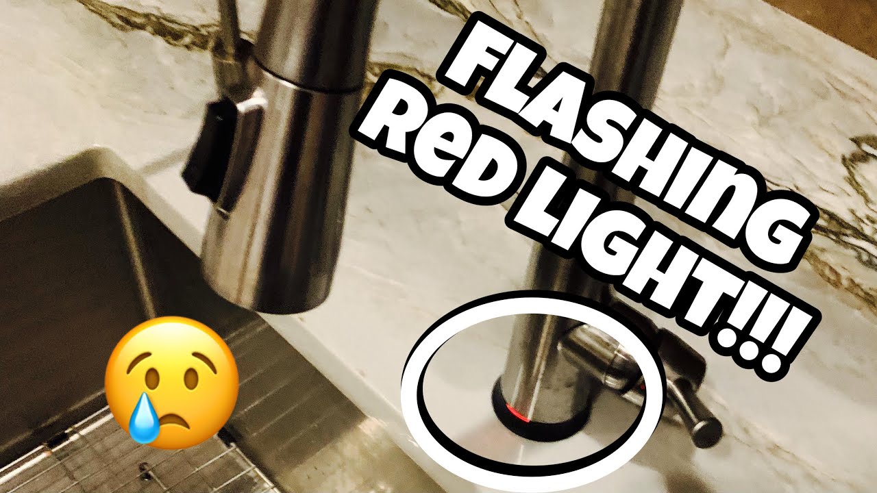 Flashing/Blinking Red Light on Delta Touch Faucet - Battery Replacement How To // Kitchen DIY