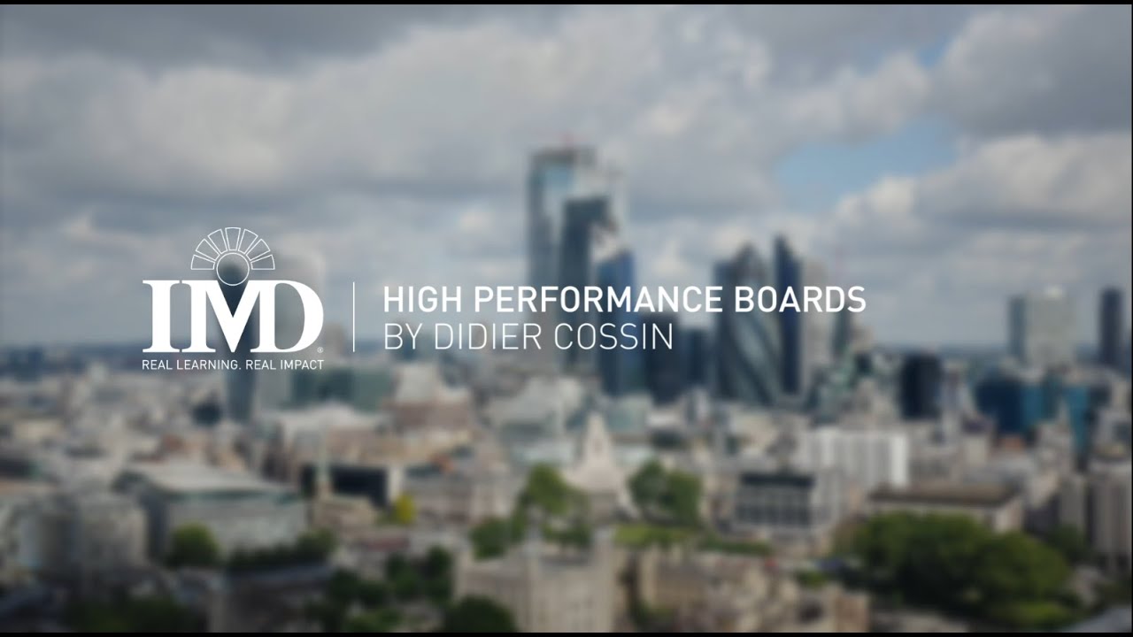 High Performance Boards: Improving and Energizing your Governance