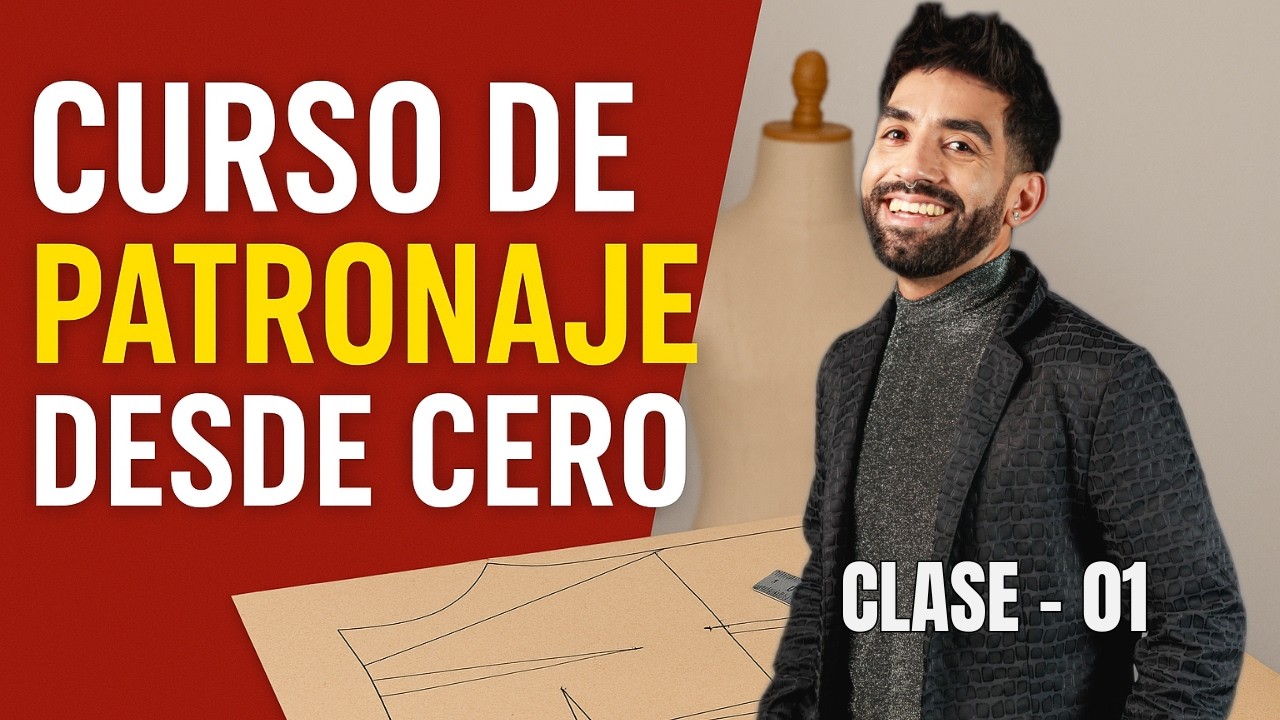 Curso de Patronaje desde CERO - CLASE 1 🔥 Aprende a Crear Patrones como Profesional Paso a Paso