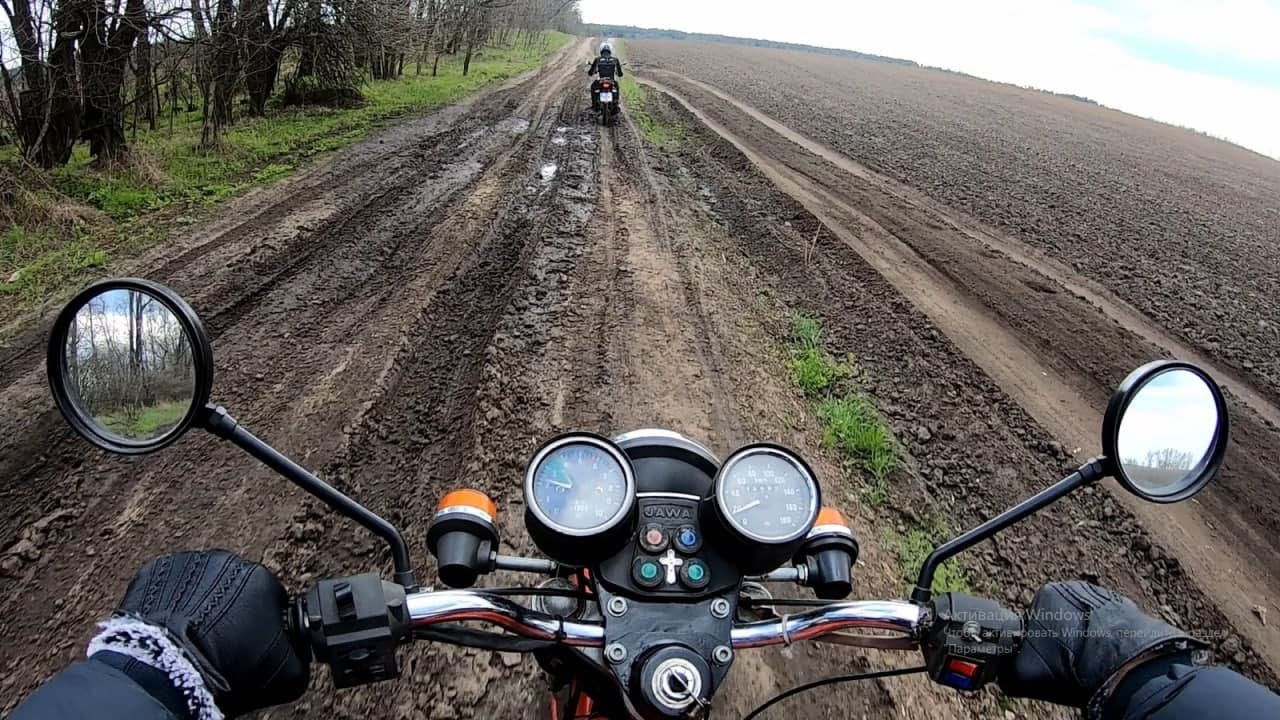ЯВА 638 Поездка В Лес Через Пески/ JAWA 350  Light OFF Road