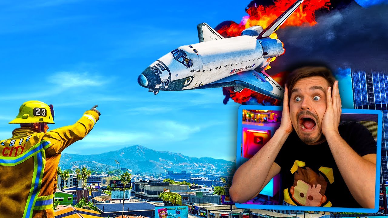 Space Shuttle EMERGENCY CRASH LANDING in GTA 5!