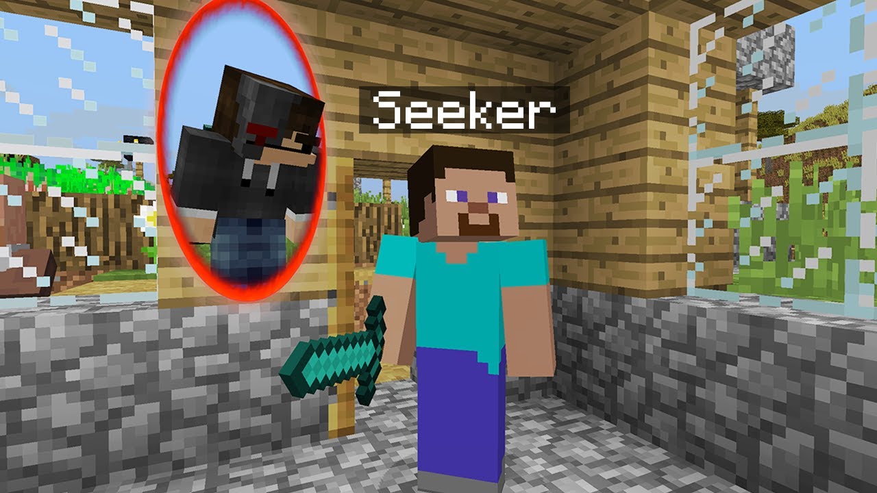 I secretly used a PORTAL GUN MOD in Minecraft Hide & Seek...