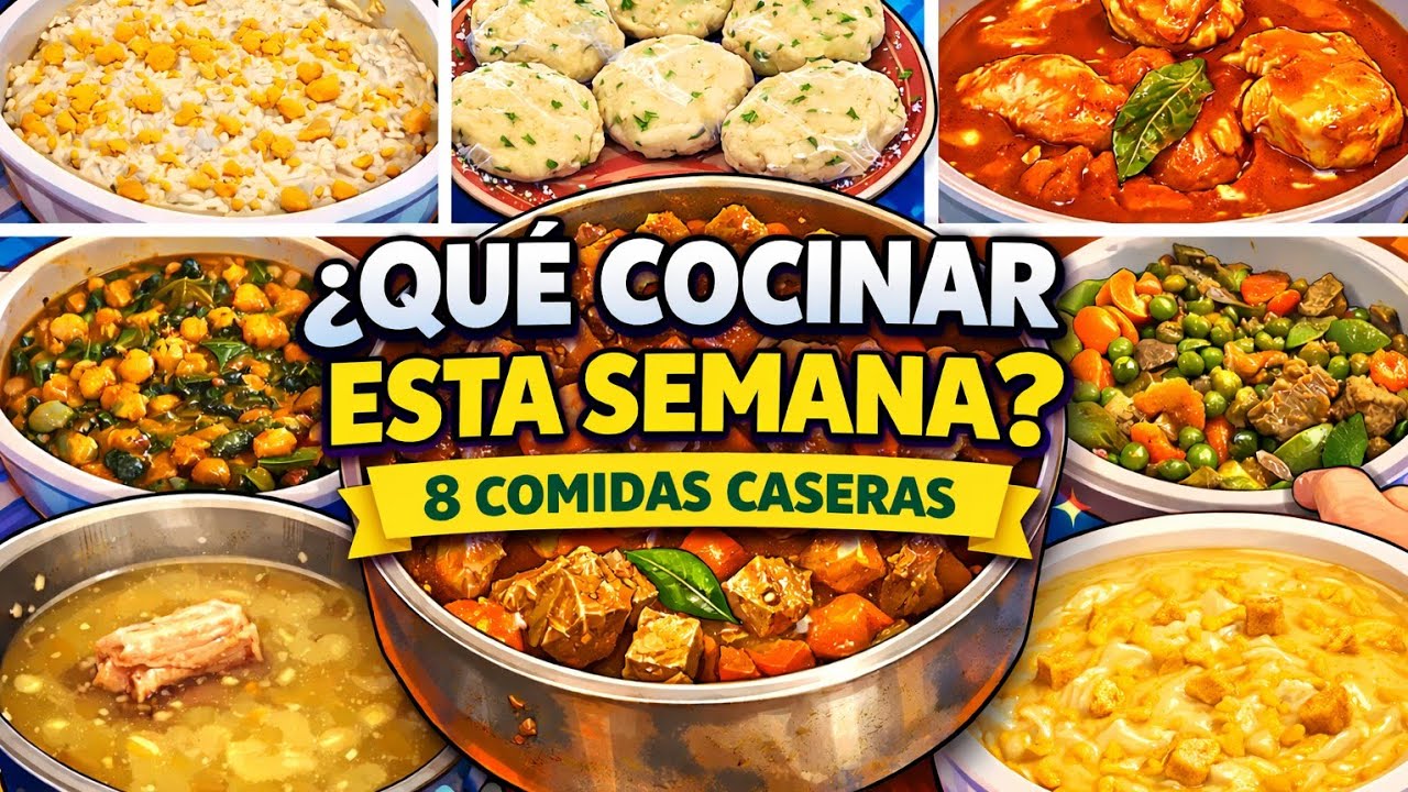 👉 “Con esto comemos toda la semana | 8 comidas caseras fáciles”
