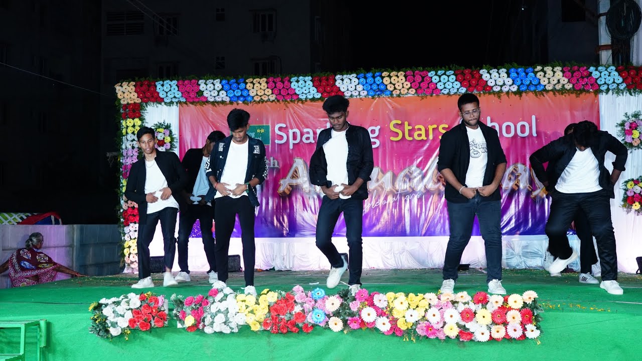 10th Boys Dance performance.|| 10th Annual Day Celebrations.|| Sparkling Stars School, Guntur.