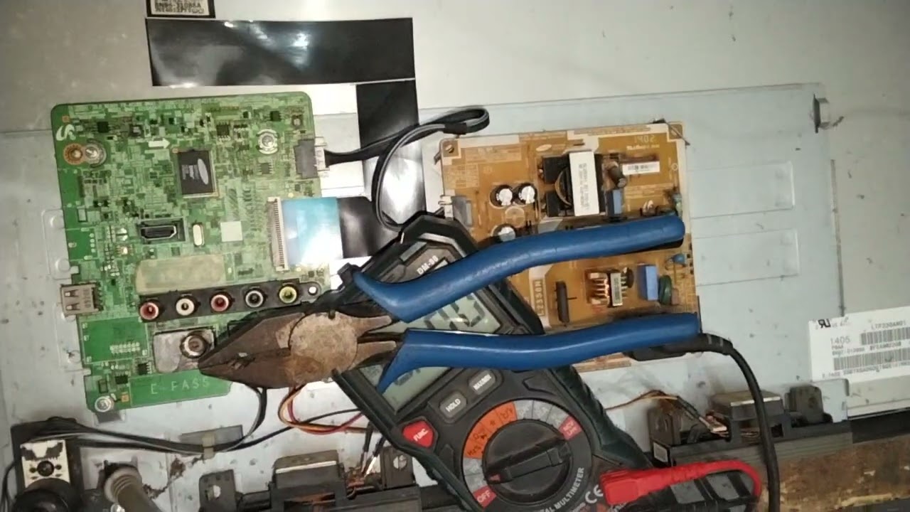Tcd tv restarting problem led tv pcb reparing video L.E.D reparing video #electrical 