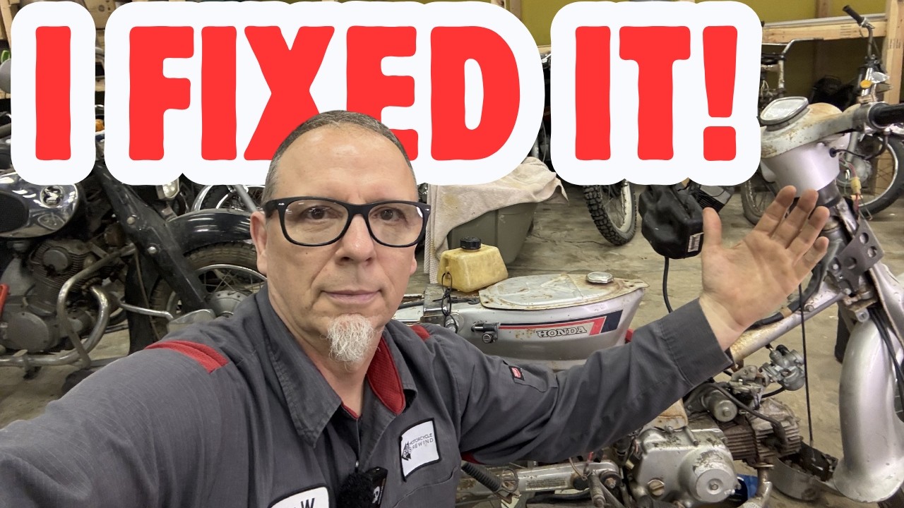 От заклинившего мотоцикла до работающего: возрождение Honda C70 1983 года