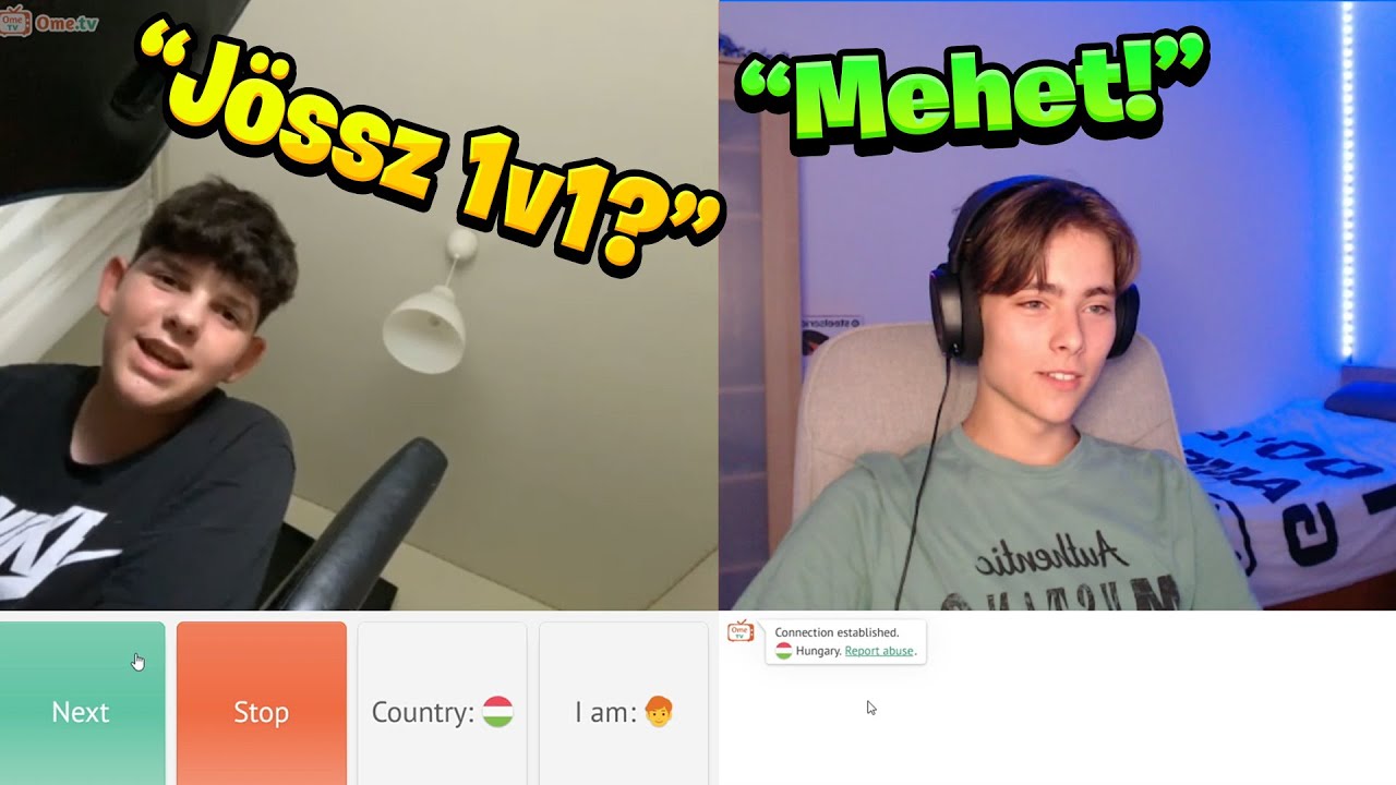 Kih&iacute;vtak 1v1-re! 😂 (Ome.tv)