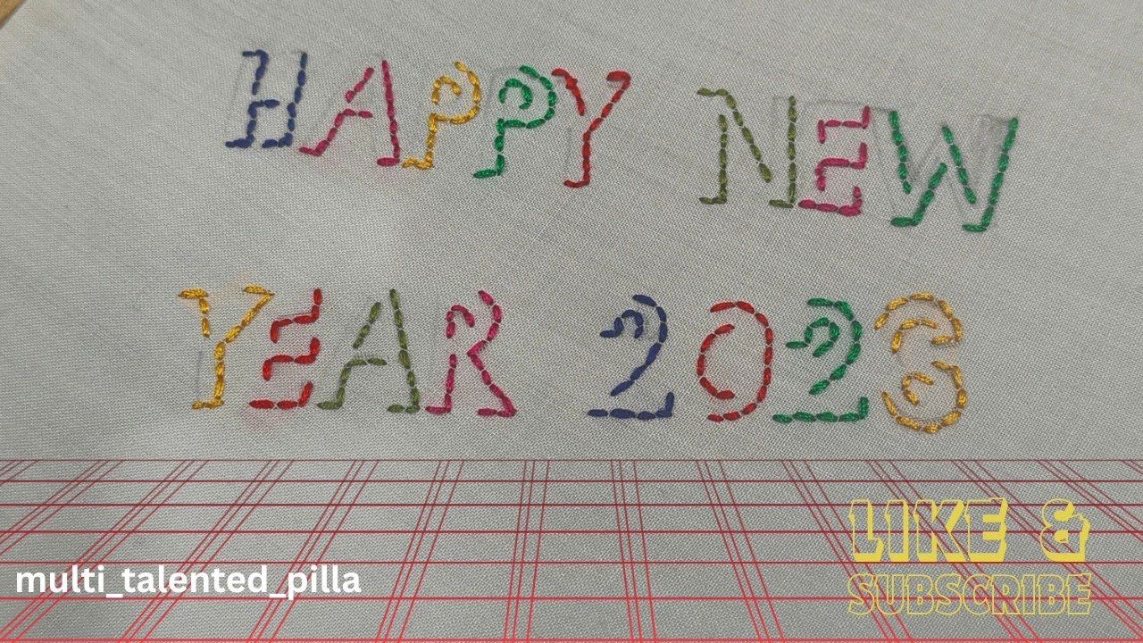 Happy New Year #embroidery #diycrafts #handembroidery #crochet #macrame #woolencraft