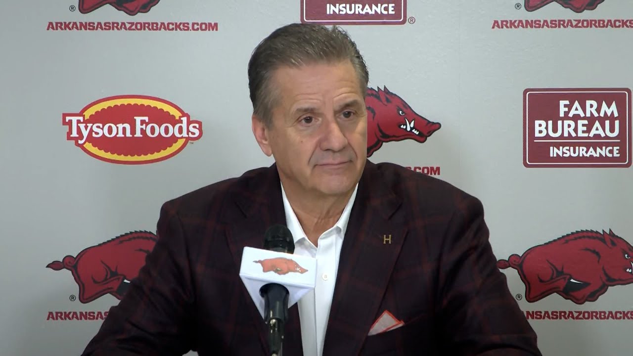 John Calipari and Meleek Thomas recap Arkansas' 85-77 loss to Kentucky