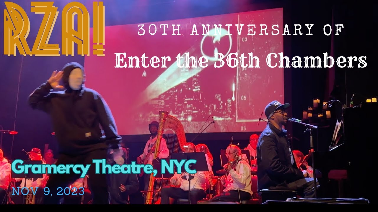 RZA celebrating the 30th Anniversary of Wu Tang's 