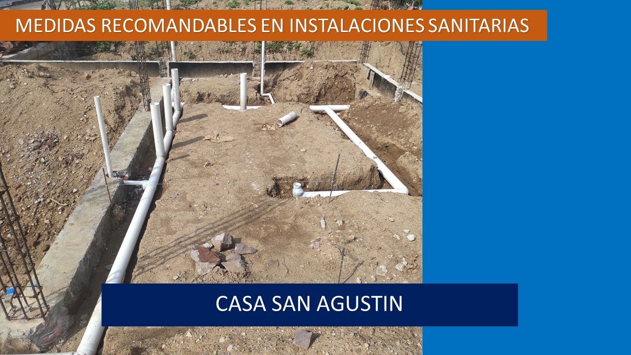 MEDIDAS RECOMENDABLES EN INSTALACIONES SANITARIAS (Casa San Agustin)