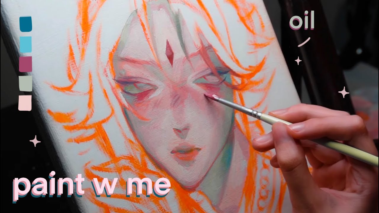 ✧ рисуем маслом впервые ✧/ учимся с доместикой