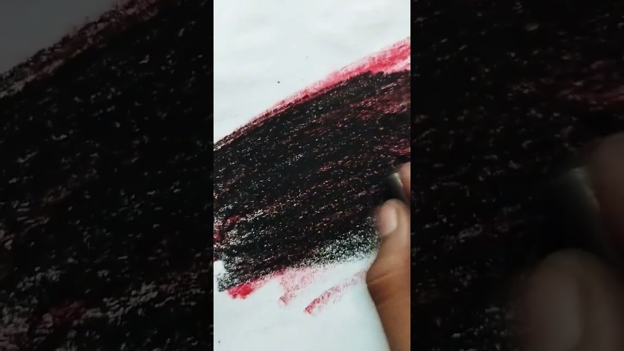 ✨I am try SGRAFFITO TECHNIQUE drawing 🍁 and it's work❄️