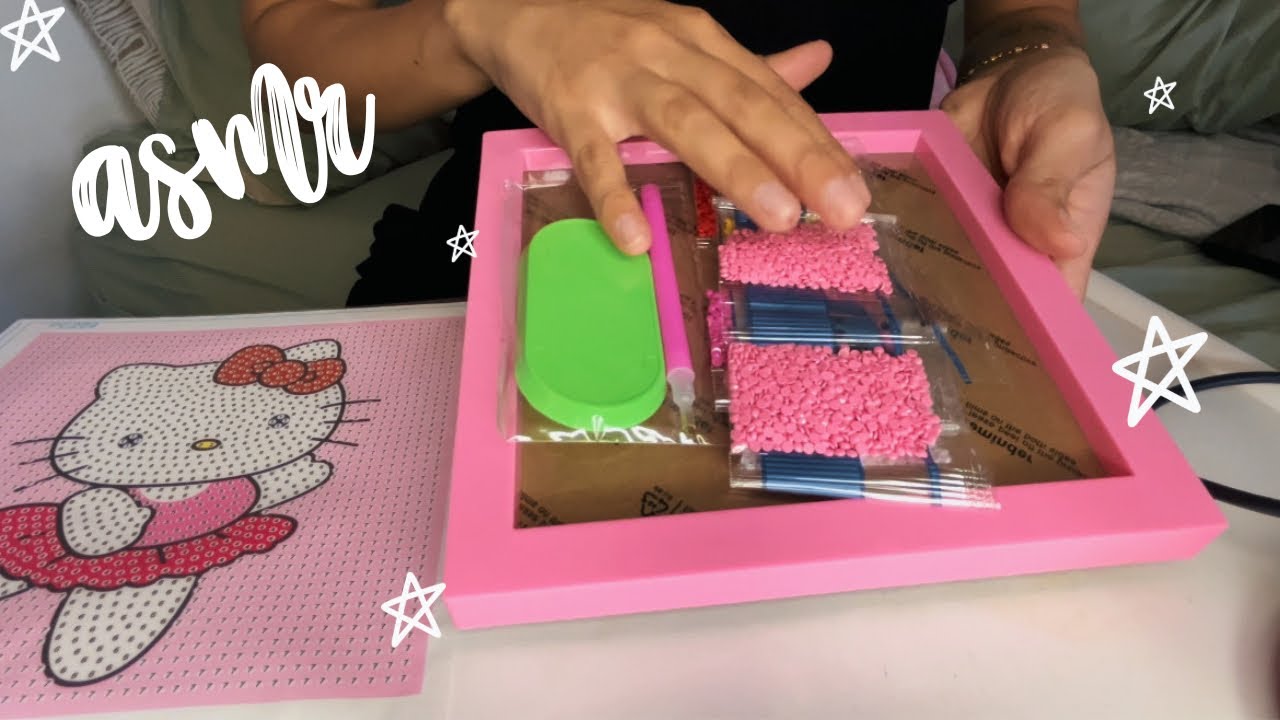 ASMR decorando a kitty con cristales✨ + sonidos de paleta 💗 · Parte 1